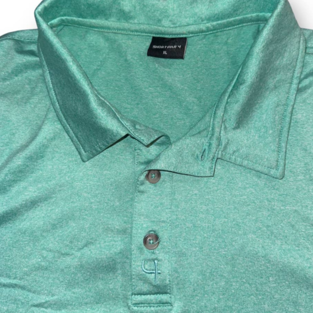 Short Par 4 Men's Golf Polo Size: XL - Picture 2 of 5